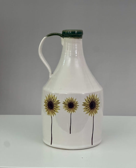 Jug Vase with Sunflowers