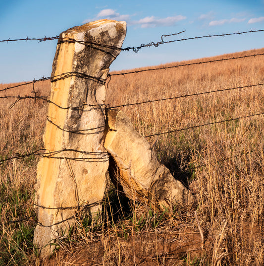 Rock Fence Post