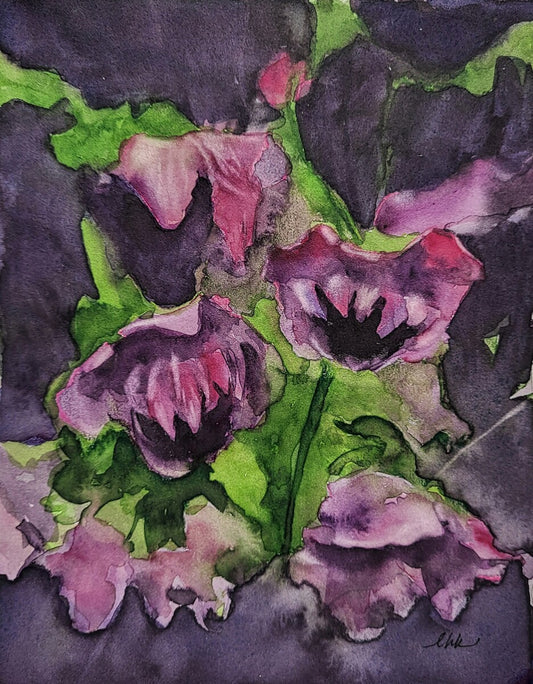 Night Flowers: Midnight Purple