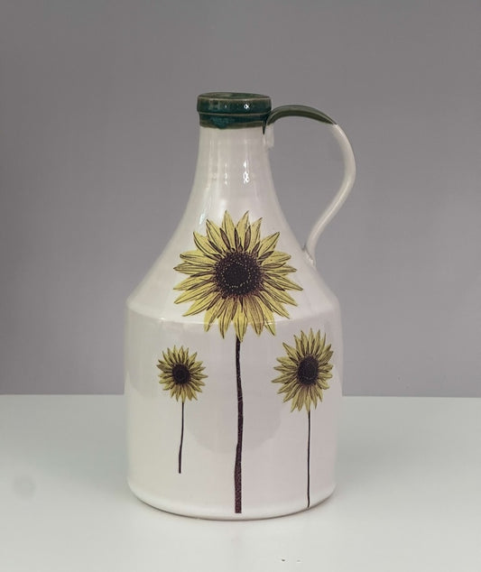 Jug Vase with Sunflowers