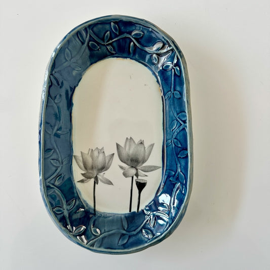 Dish with Lotus Blossoms